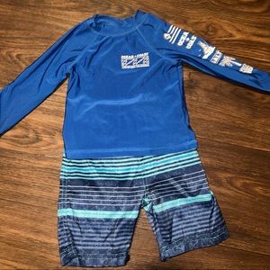 Boys 2-3t ocean coast bathing suit set